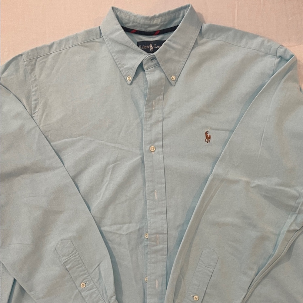 MENS Ralph Lauren Light Blue Dress Shirt